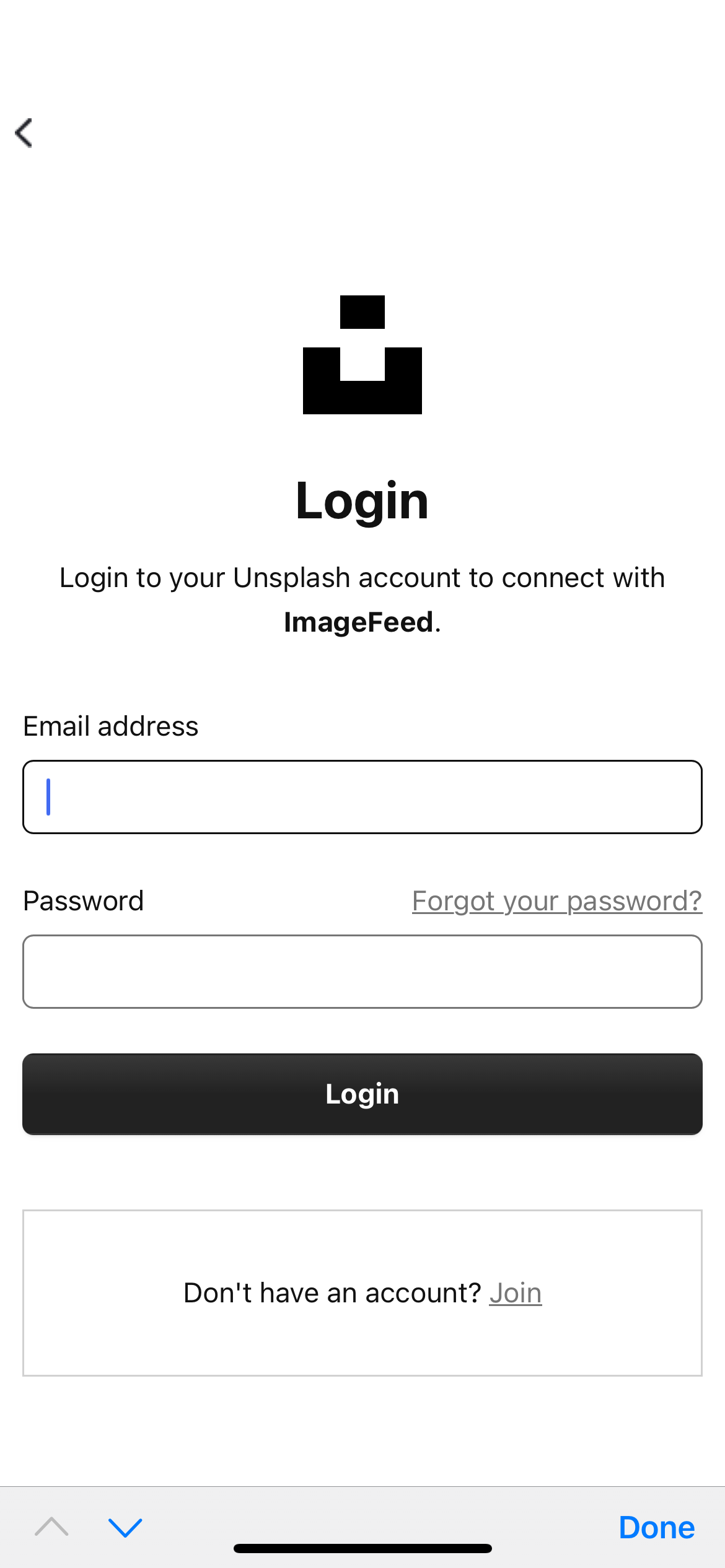 ImageFeed iOS app screenshot 2